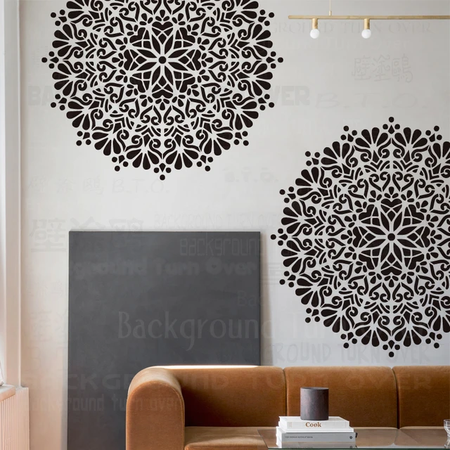 Floral Wall Mural Stencils for Painting DIY Wall Art Feature Wall –  Modello® Designs