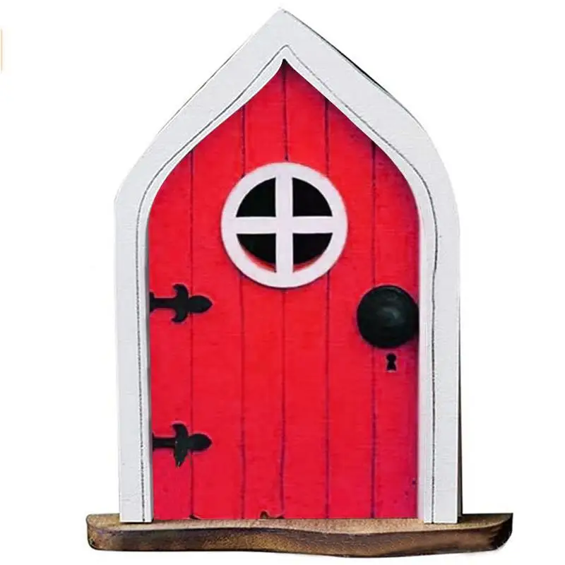 Cute Miniature Fairy Gnome Window Door Figurines Elf Home Yard Art Garden Sculpture Statues Decor Tree | Дом и сад