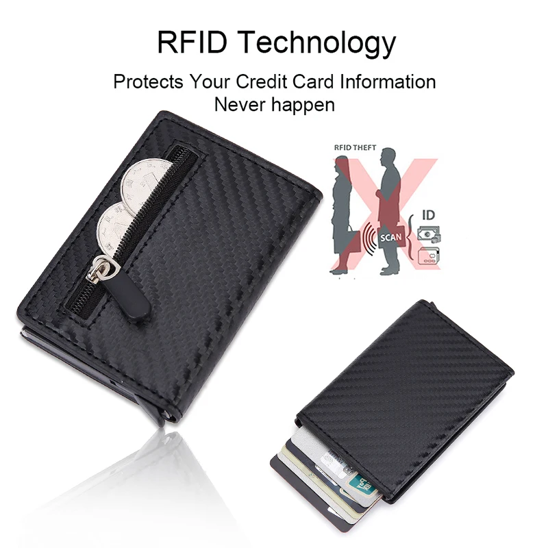 Personalized Gifts For Men Wallets RFID Metal Card Holder