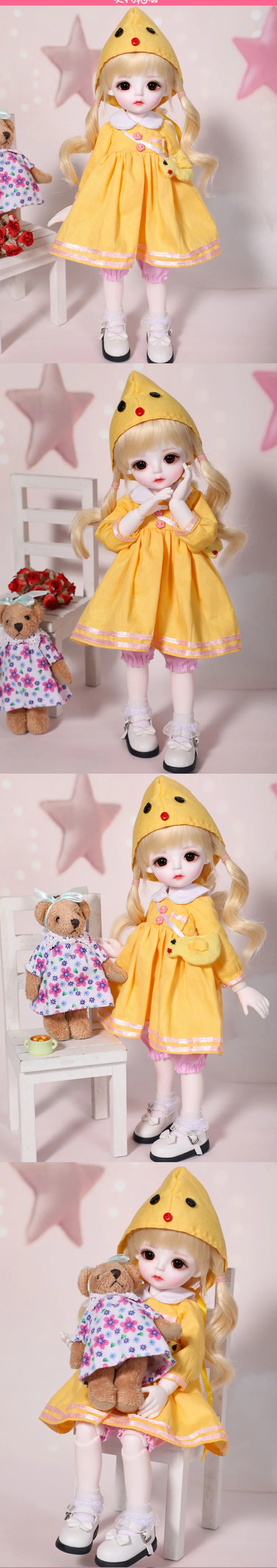 1/6 масштаб BJD Кукла Милый ребенок девочка BJD/SD смола фигурка кукла DIY модель игрушки подарок. Полный комплект с одеждой, обувью, париком A0157Cream YOSD
