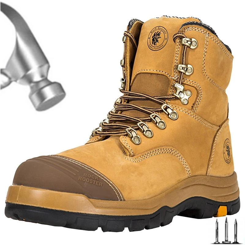 Botas de seguridad con punta de acero para hombre, botines de combate antigolpes, bota táctica militar para el desierto, zapatos de trabajo del Ejército 46, novedad|Calzado seguridad| - AliExpress
