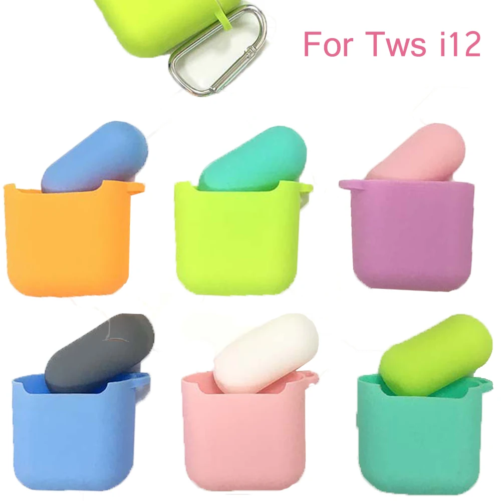 Для TWS i12 Bluetooth беспроводная гарнитура модный силиконовый чехол для