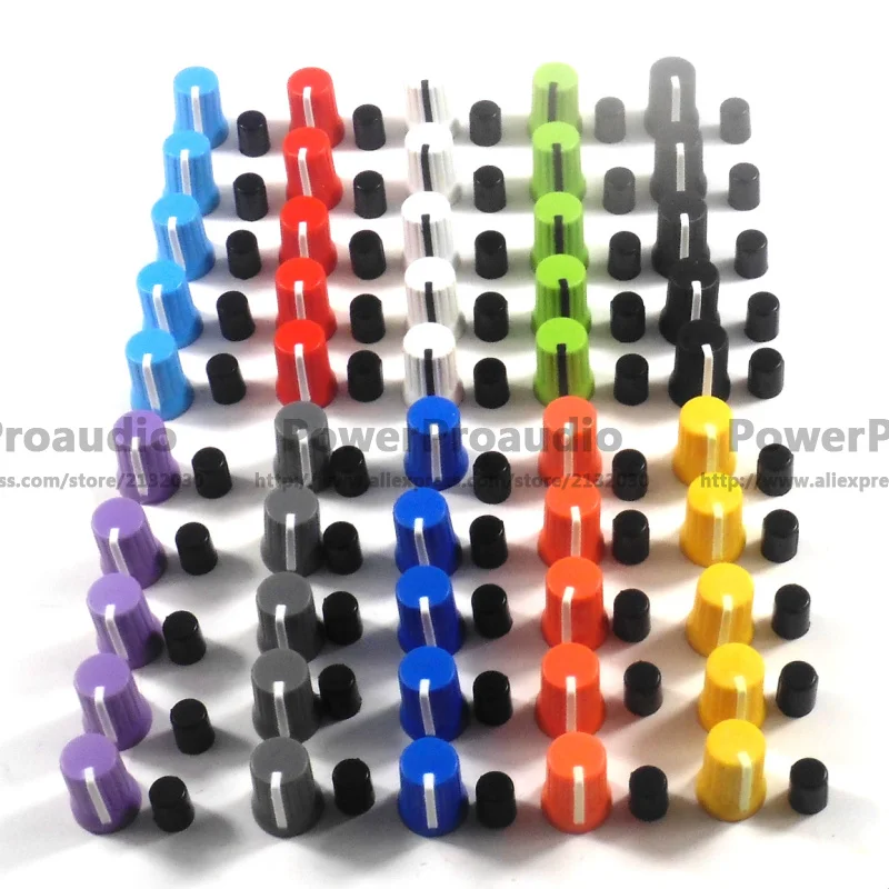 50pcs Rotary Knob NI For Traktor Kontrol Z1 Z2 S2 S4 S5 S8 DJ Controller Mixer colorful item you can chose any color