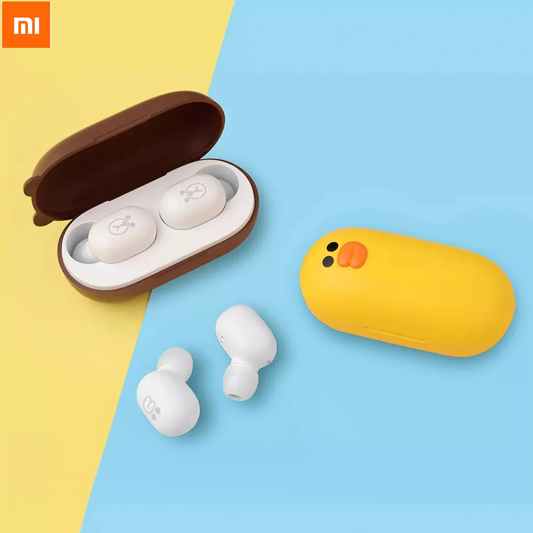 

Xiaomi TWS Bluetooth Headset Line Friends Wireless 5.0 Earphone Hifi Stereo Head Phone Sports Waterproof Mini Earbuds Headphone