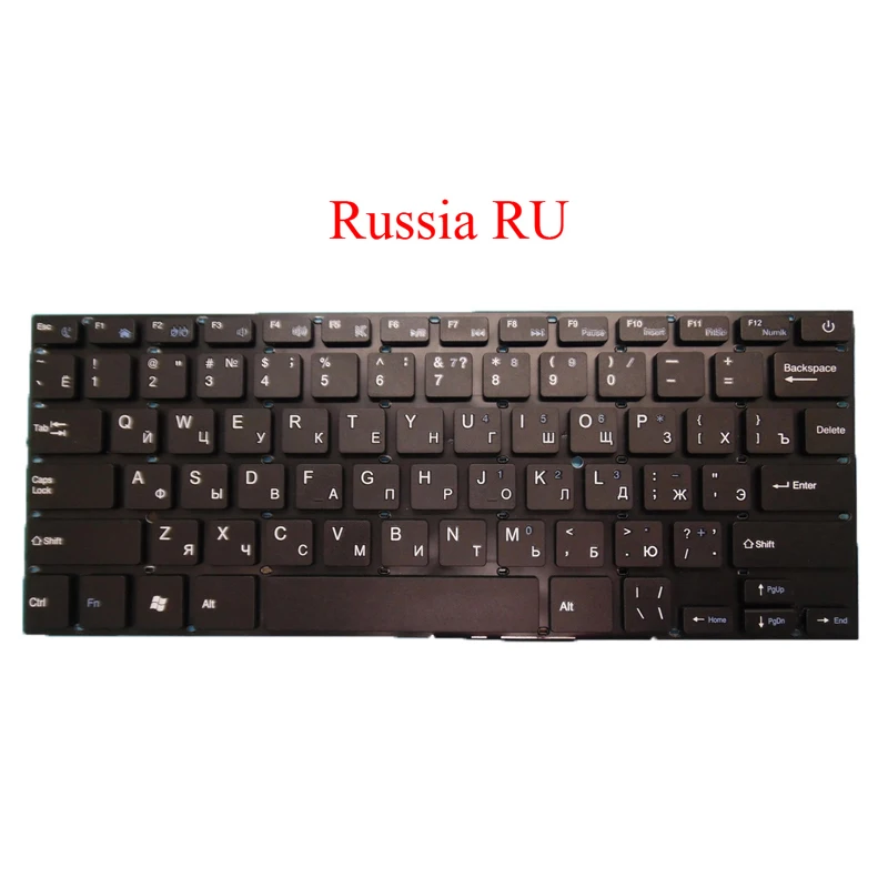 Ноутбук RU US клавиатура для Prestigio Smartbook 141A 141A01 141A02 141A03 141C 141 C2 141C01 Русский Английский