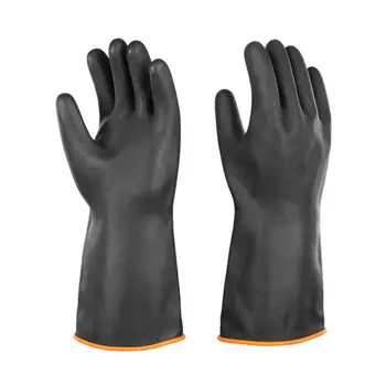 

14 Inch Heavy Duty Latex Gloves Chemical Resist Strong Acid Alkali Oil Industrial Safety Work Protective Long Gauntlets Mittens