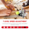 110V/220V Polishing Grinding Machine Cutter Edges Sharpener Multifunctional Grinder Mini Electric Belt Sander 7 speed Adjustable 6