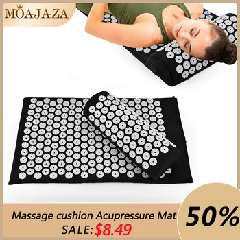 

Massage cushion Acupressure Mat Relieve Stress Back Body Pain Acupuncture Spike Mat with Relax Muscles, Neck Relieve