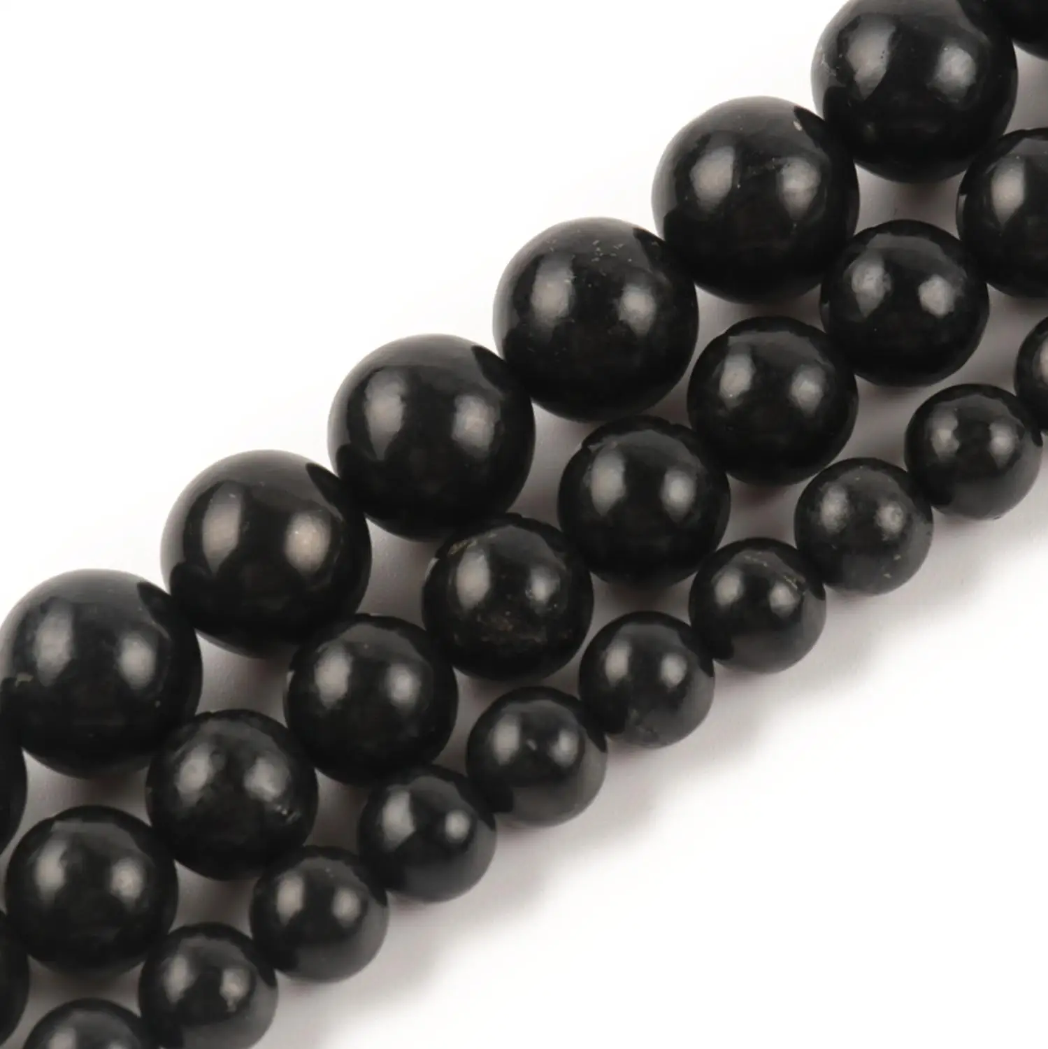 Perles en pierre naturelle pour la fabrication de bijoux, vente en gros, 1 brin/ensemble, 6mm, 8mm, 10mm
