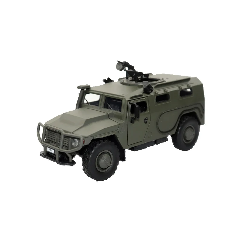 

1:32 Diecast Car Military Vehicle Alloy Pull Back Model Car Model Toy Sound Car Simulation Model For Children Gift