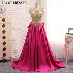 Топ Золотые бисерные Вечерние платья Длинные спинки Vestido Longo De Festa атласные с кристаллами Формальные Вечерние платья Abendkleid