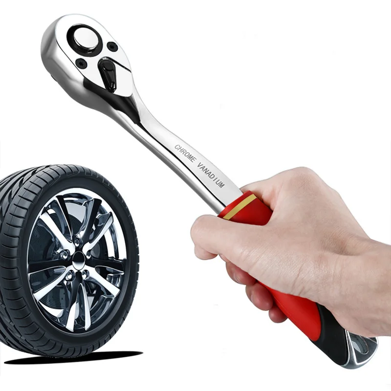 Набор инструментов для ремонта автомобиля 1/" 3/8" 1/", набор гаечных ключей из хромированной стали, ручная втулка+ Многофункциональная Универсальная ручка
