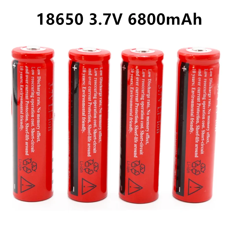 2022NEUE18650LithiumBatterie37VVolt6800mah18650AkkuLiIon