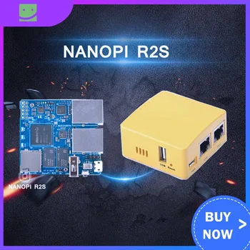

Friendlyarm NanoPi R2S NEW Demo Board Dual Gbps Ethernet Rockchip RK3328 Smart Home Gateways Support OpenWrt System