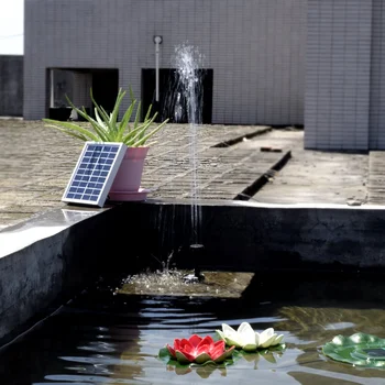 

Outdoor Solar Powered Birds Bath Water Fountain Pump Floating Pool Garden