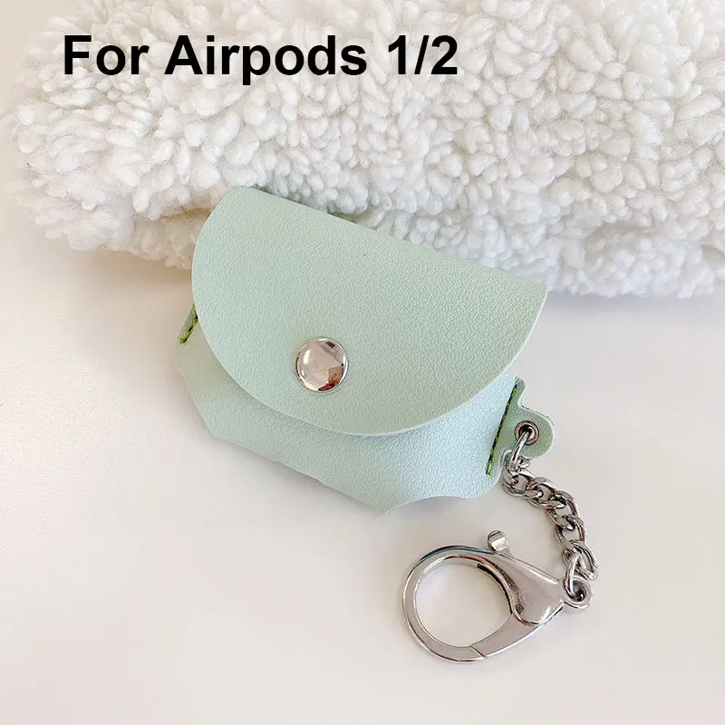 Кожаный чехол для Apple Airpods Pro 3 2 1 Air Pods Airpod Pro, противоударный защитный чехол, милые наушники, аксессуары для наушников - Цвет: For Airpods 1 and 2