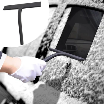 

Household Mirror Scraper Windshield Silicone Window Squeegee For Shower Doors Glass Wiper Bathroom Helper Snow Remover Portable