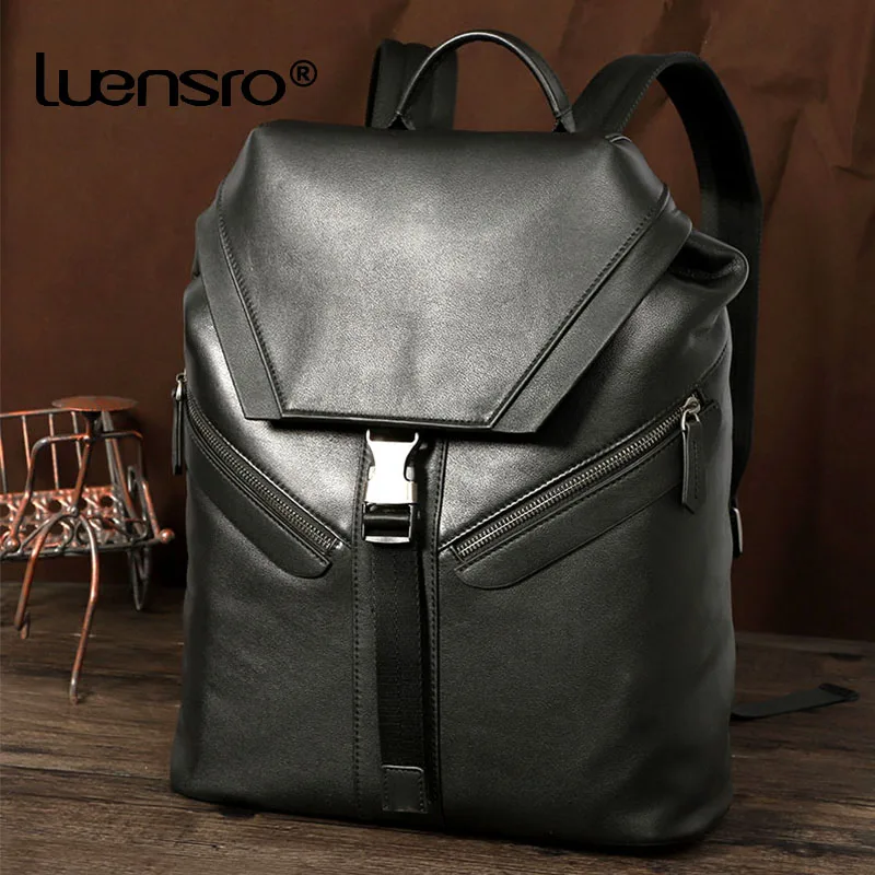 String Rugzak Mannen Echt Lederen Rugzakken Tiener Jongens Schooltas Voor 15.6 Inch Laptop Rugzak Anti-Diefstal Reistas String Rugzak Mannen Echt Lederen Rugzakken Tiener Jongens Schooltas Voor 15.6 Inch Laptop Rugzak Anti-Diefstal Reistas