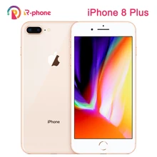 Original apple iphone 8 plus usado 99% novo 3gb ram 64/256gb rom hexa núcleo ios 12mp impressão digital sem fio lte desbloqueado 8 p telefone
