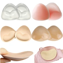 Sticky Bra Thicker Sponge Bra Pads Breast Push Up Fill Brassiere Breast Patch Pads Sponge Inserts In Bra Padded For Swimsuit