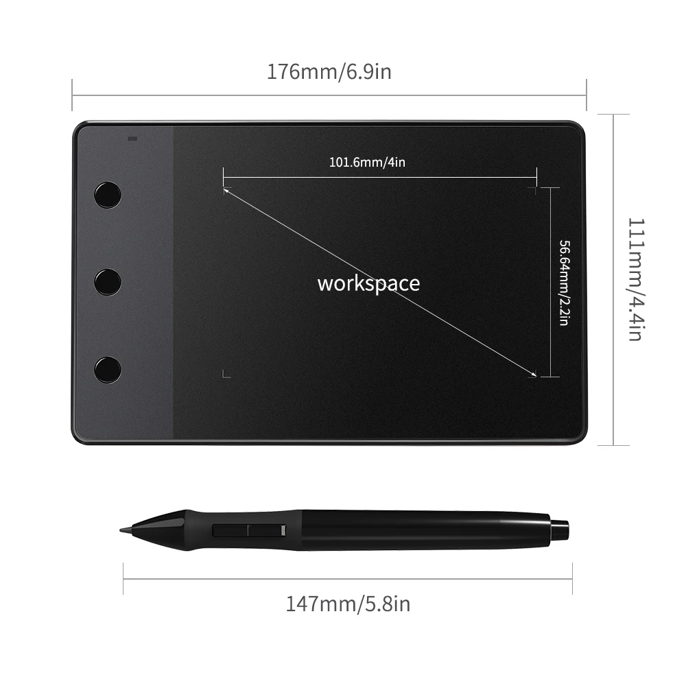 Huion H420 4x2 23 дюймов профессиональный графический планшет для рисования подписная