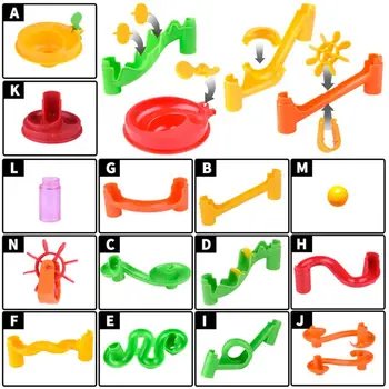 

105Pcs Marble Run Race Construction Maze Ball Track Building Blocks Game Kids Toy R9UE