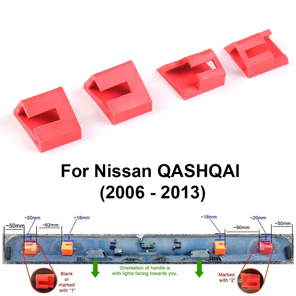 Ботинки ручки багажника ремонтные зажимы для Nissan QASHQAI 2006-2013 4 шт./компл