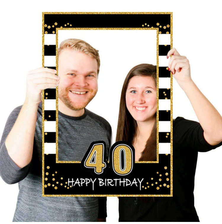 FENGRISE фоторамка реквизит на день рождения Декор 30th 40th 50th День Рождения Декор для взрослых День рождения партия поставок пользу подарка