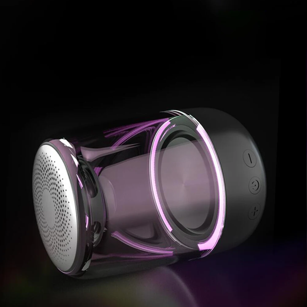 2019 Newest wireless bluetooth speaker Colorful light Portable Music Sound Box Handsfree Bass Subwoofer mini speaker bluetooth