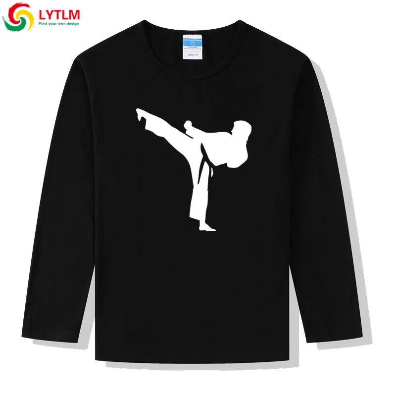 LYTLM топы для маленьких мальчиков с длинным рукавом зима 2019 Shotokan Karate рубашка Kyokushin
