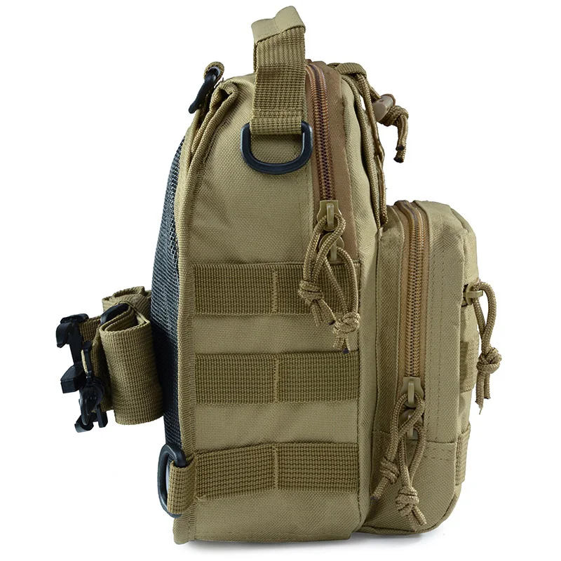 New Outdoor Shoulder Chest Military Backpack Camping Travel Hiking Trekking Bag 10 Colors Waterproof Crossbody Molle Sports Bags