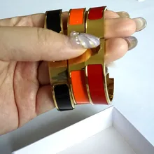 Роскошные ювелирные изделия, новинка, 12 мм, Женский Браслет-манжета, английская буква, нержавеющая сталь, H браслет, дизайнерские аксессуары, модные