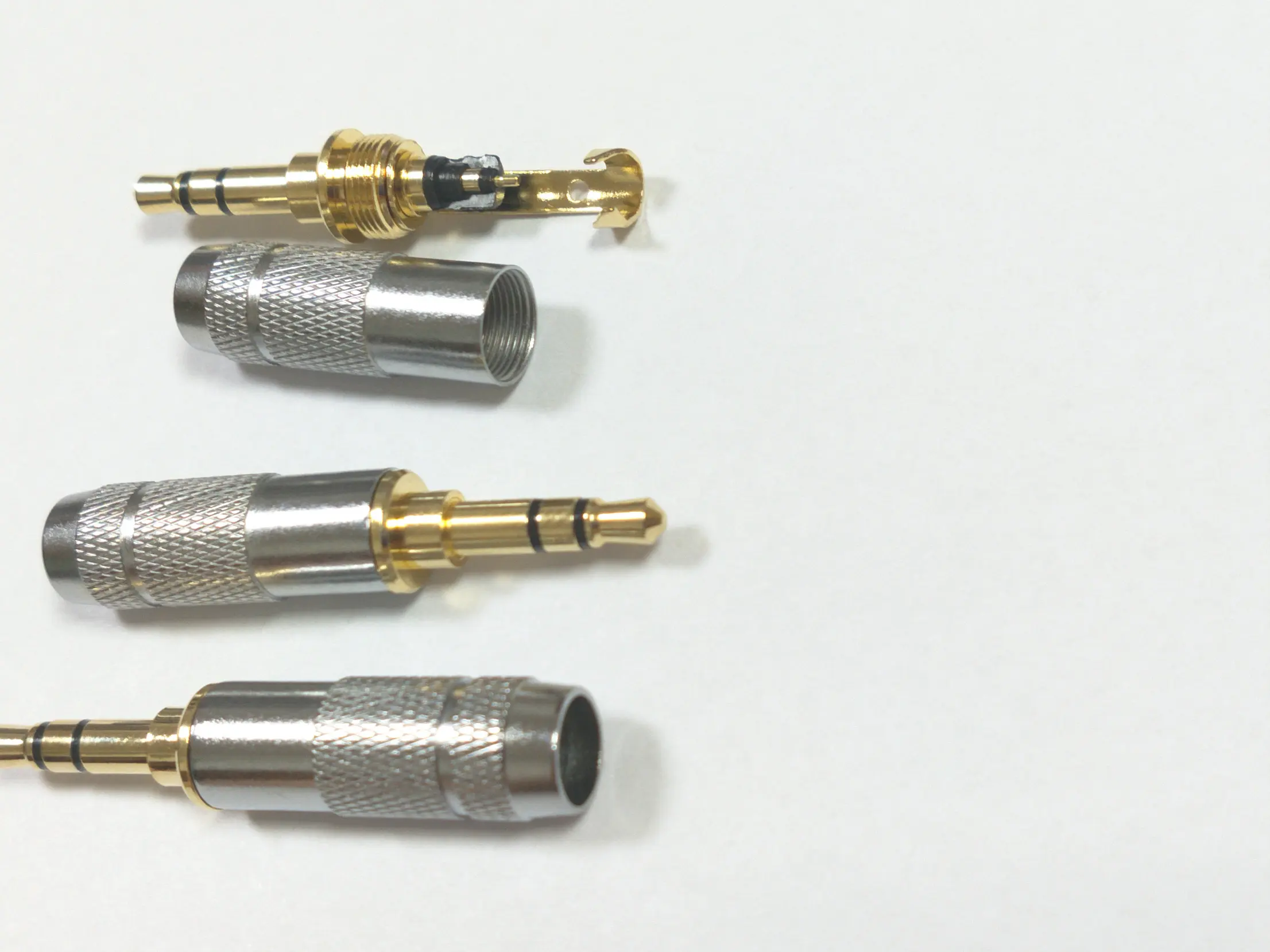 200PCS Stereo 3 5mm 3 Pole Repair Headphone Jack Plug Cable CONNECTOR New
