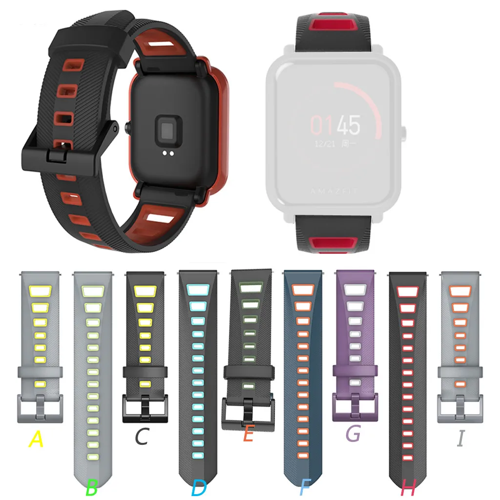 Ouhaobin ремень для Huami AMAZFIT Youth Универсальный мягкий силиконовый сменный Браслет Для