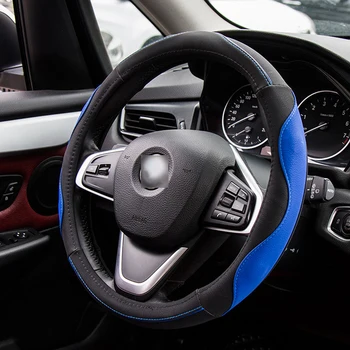 

Car Steering Wheel Cover PU Leather Universal Steering Wheel Cover Car Interior Supplies Auto Parts