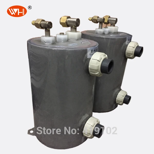 

Titanium shell and tube heat exchanger pool solar water heater WHC-1.0DRL