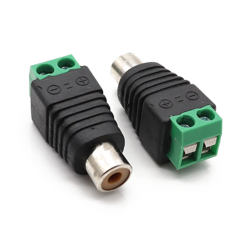 Разъем RCA AV Balun 2 полюса штекер и гнездовой разъем AV|Соединители| |