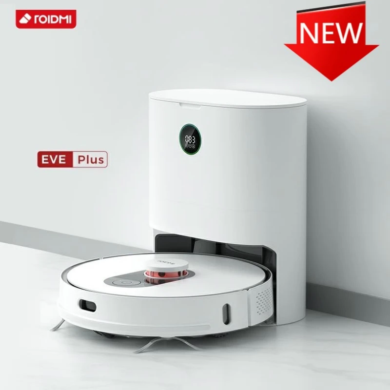 US $491.63 Global Version ROIDMI EVE Plus Robot Vacuum And Mop Cleaner With Smart Dust Collection Support Google Assistant And Alexa APP