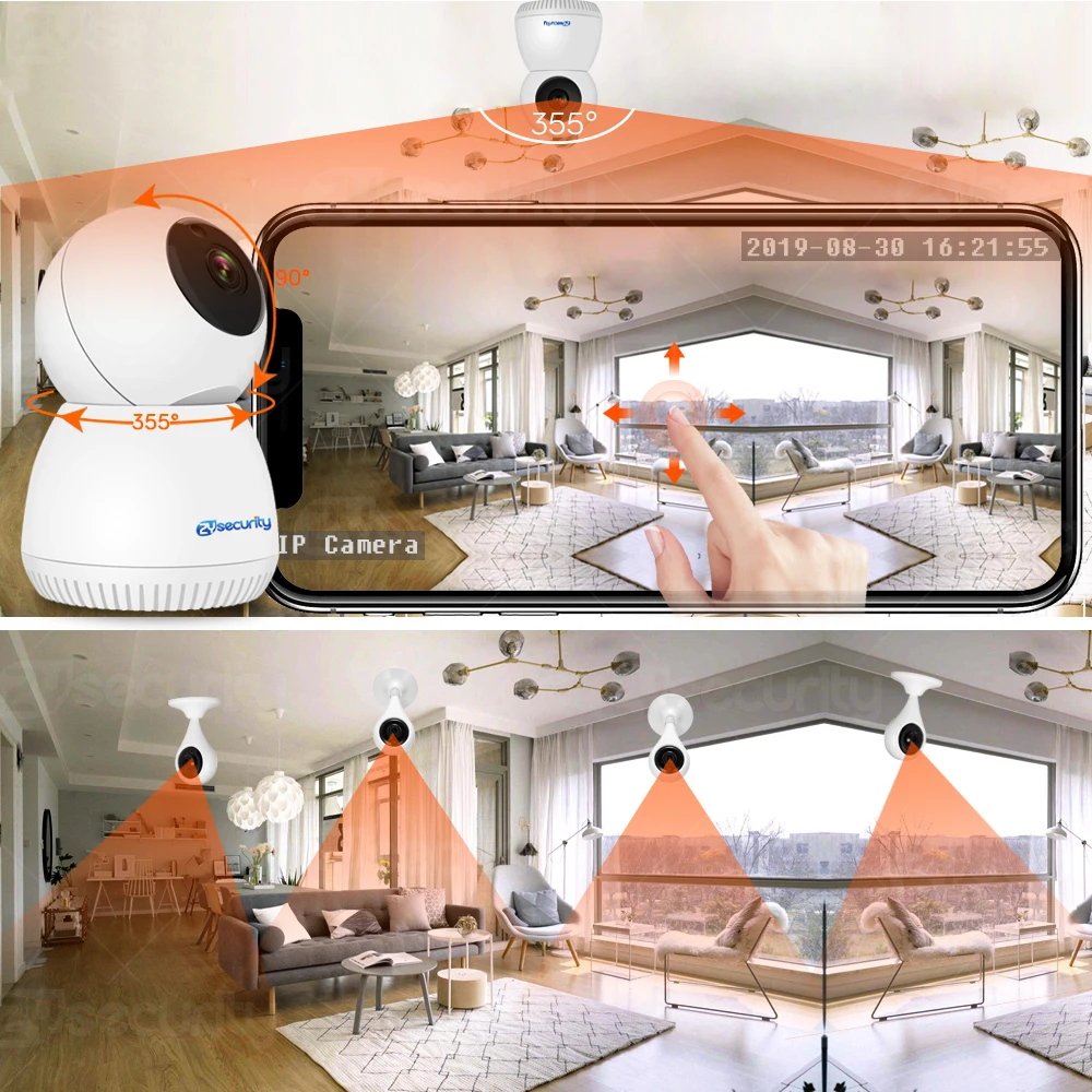 Ceny 1536P FHD WiFi bezprzewodowe bezpieczeństwo w domu kamera IP automatyczne śledzenie CCTV kamera monitorująca IR Night Vision Mini kamera ptz CamHi