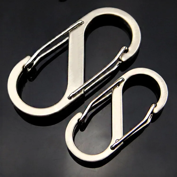 

More Function Mountaineering Key Buckle Fast Hang Spring Lock Buckle S Buckle Mountaineering Rock Climbing Travel Key Buckle