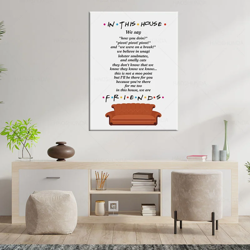 Friends TV Show Sign, Friends Quotes Plaque Gifts Funny Wall Decor PIVOT!  517