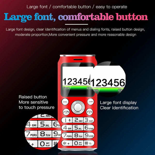 Mini téléphone portable double SIM K8/X8, Mini format, écran de 1.0 pouces – Image 4