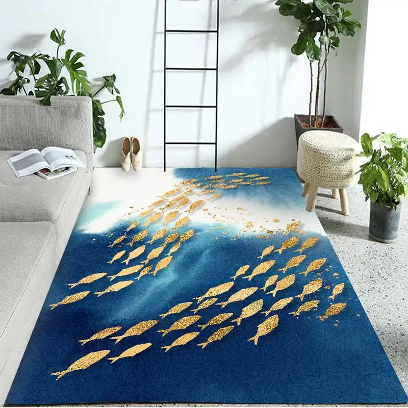 Современные скандинавские абстрактные ковры и ковры для дома, гостиной, винтажный ковер для спальни с каплями воды, большой ковер с 3D принтом - Цвет: 4