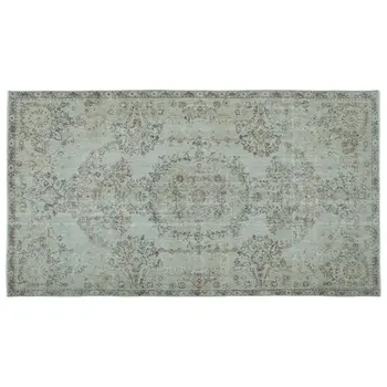 

Handmade Blue Vintage Overdyed Turkish Area Rug 169x300 Cm-5'7''X9'10''