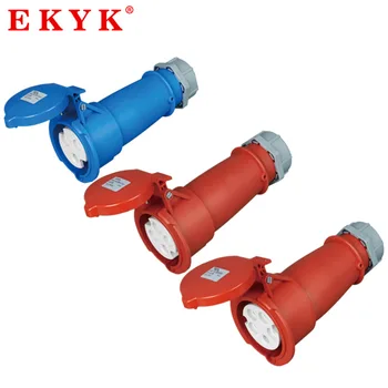 

IP44 Industrial Connector 3 Holes 4 Holes 5 Holes 32A Waterproof Industrial Plug-in Socket Connector