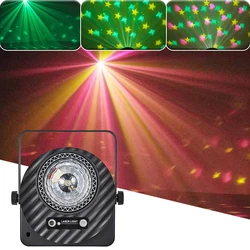 Padrões de laser 2in1 efeito luz dmx512 discoteca cor cheia projetor laser dj bar dança festa casamento natal clube rgb padrões luz