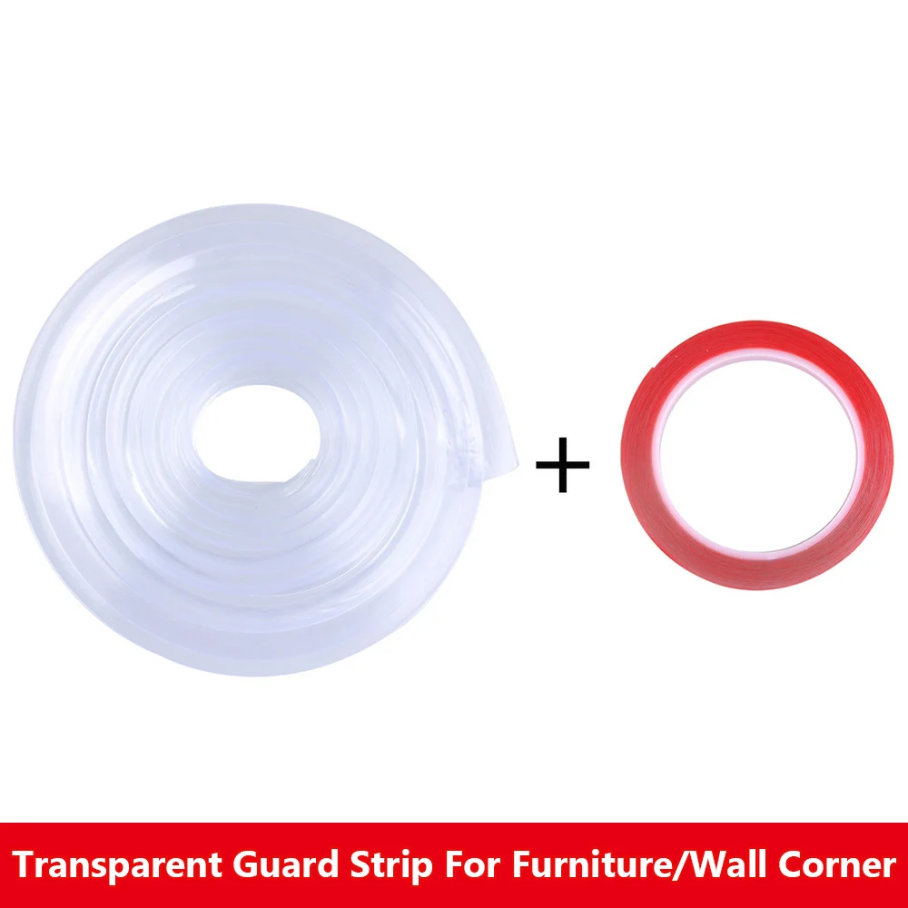 Baby Safety Edge-Guard-Strip Corner-Protector Table-Desk Foam-Bumper Transparent Kids