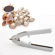 1PC Zinc Alloy Clam Opener Seafood Scallop Oyster Sea Clam Shell Opener on-slip Clip BBQ Seafood Tools Kitchen Accessories