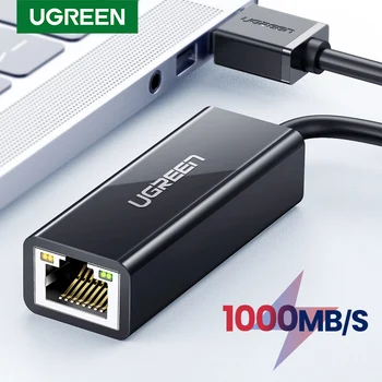 Ugreen-adaptador Ethernet USB 3,0, tarjeta de red a RJ45 Lan para Windows 10, Mi Box Xiaomi 3/S, Nintendo Switch, Ethernet