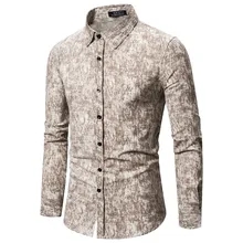 Весенние Формальные Рубашки с длинным рукавом для мужчин, однотонные тонкие базовые рубашки с отложным воротником, деловые рубашки Camisas Masculina